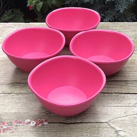 Tupperware 4 x Legacy Soup or Cereal Serving 1.75C bowls New - Pretty Pink Punch - Picture 14 of 16